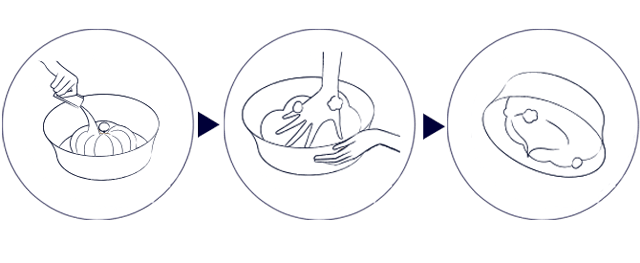 泡立てるイラスト