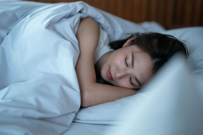 十分な睡眠時間を確保する